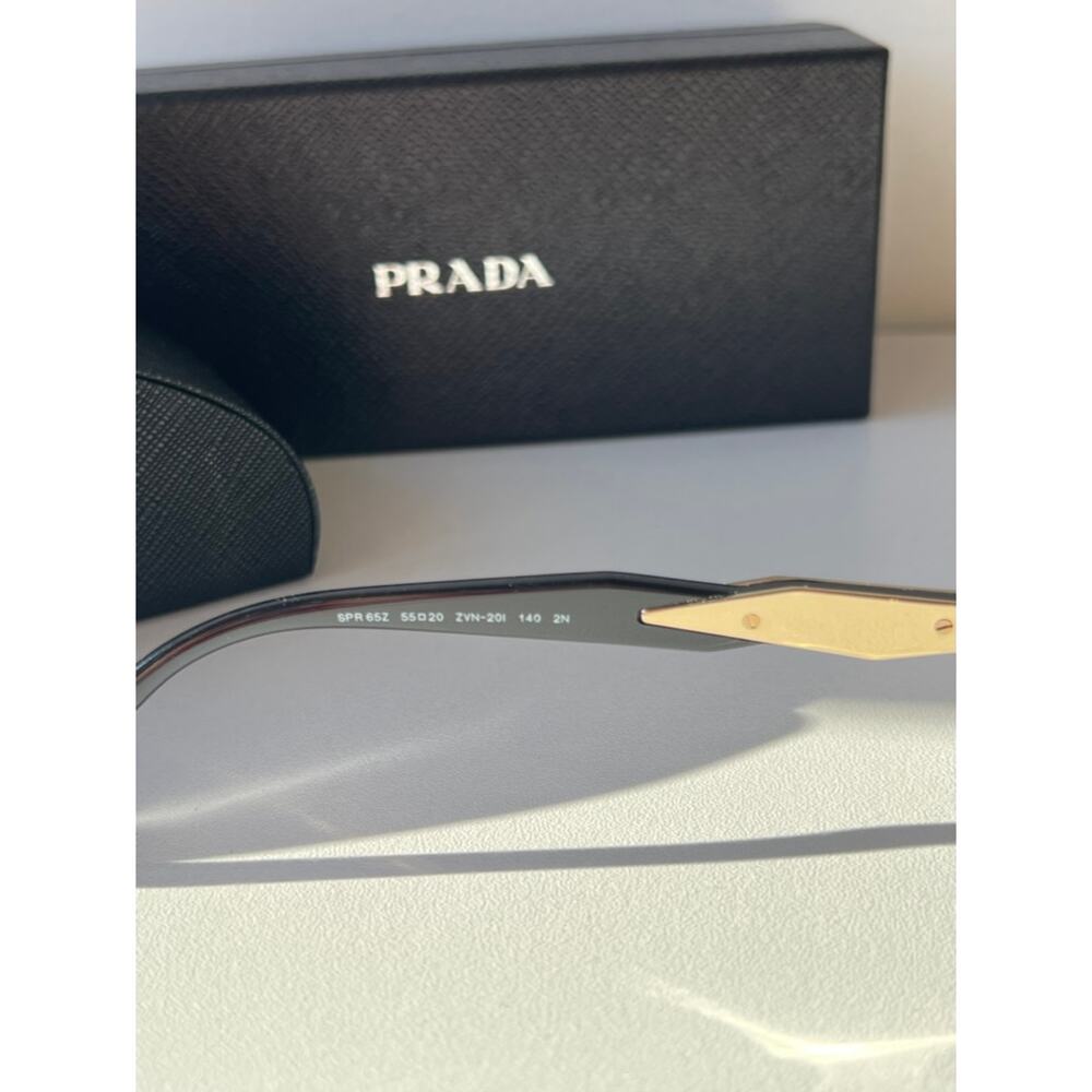 NEW Prada PR65ZS Oval Sunglasses in Gold Purple - Picture 8 of 8
